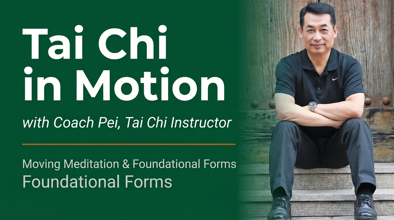 Watch: Tai Chi in Motion with Coach Pei, Tai Chi Instructor — Moving Meditation & Foundational Forms